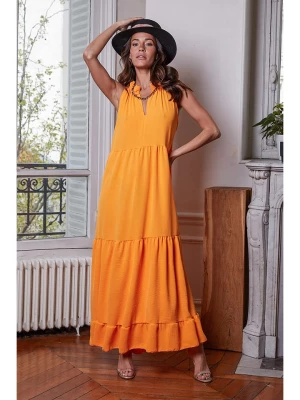 Joséfine Sukienka "Drucilla" w kolorze pomarańczowym rozmiar: M