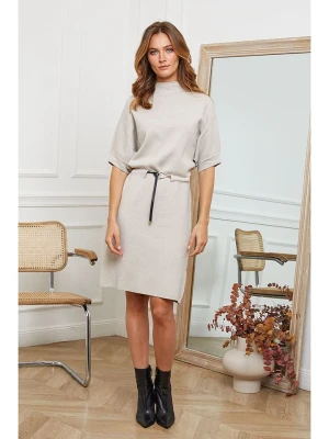 Joséfine Sukienka dzianinowa "Beka" w kolorze beżowym rozmiar: S