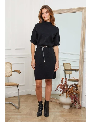 Joséfine Sukienka dzianinowa "Beka" w kolorze czarnym rozmiar: L