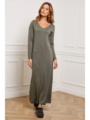 Joséfine Sukienka dzianinowa "Dovel" w kolorze khaki rozmiar: L