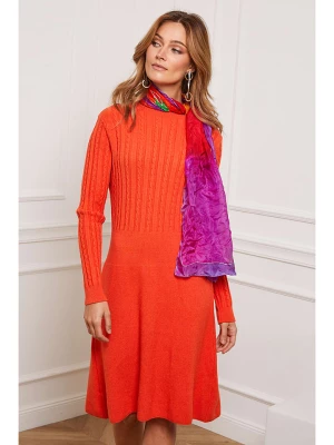 So Cachemire Sukienka dzianinowa "Fanola" w kolorze pomarańczowym rozmiar: M