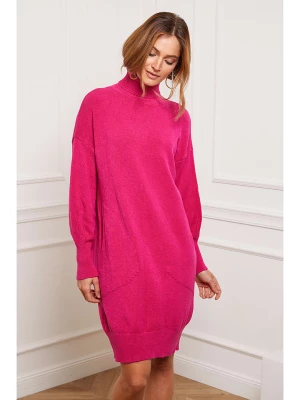 Joséfine Sukienka dzianinowa "Landreau" w kolorze różowym rozmiar: S