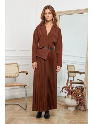 Joséfine Sukienka "Jaune" w kolorze jasnobrązowym rozmiar: M