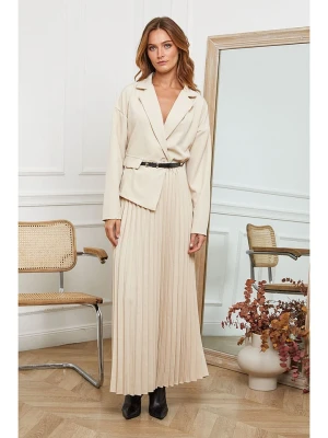 Joséfine Sukienka "Jaune" w kolorze kremowym rozmiar: L