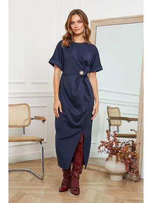 Joséfine Sukienka "Orgeval" w kolorze granatowym rozmiar: M