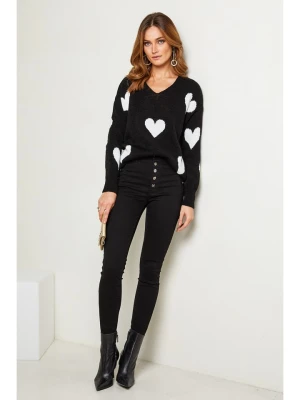 Joséfine Sweter "Arik" w kolorze czarno-białym rozmiar: S