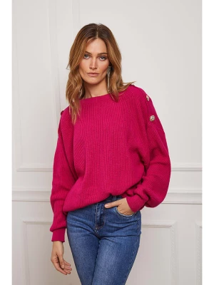 So Cachemire Sweter "Burny" w kolorze różowym rozmiar: XL