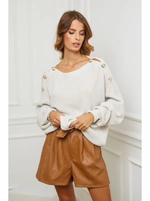 Joséfine Sweter "Burny" w kolorze kremowym rozmiar: XL