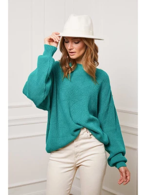 So Cachemire Sweter "Burny" w kolorze zielonym rozmiar: XL