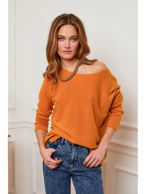 Joséfine Sweter "Jisele" w kolorze pomarańczowym rozmiar: S