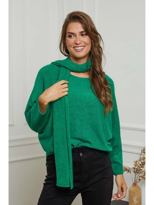 Joséfine Sweter "Naim" w kolorze zielonym rozmiar: L