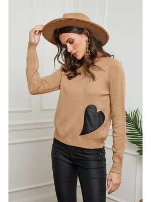 Zdjęcie produktu Joséfine Sweter "Sidney" w kolorze karmelowym rozmiar: M