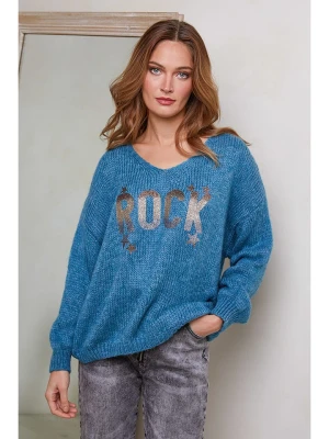 Joséfine Sweter w kolorze niebiesko-biało-czarnym rozmiar: M