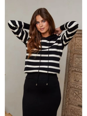 Joséfine Sweter "Xenia" w kolorze czarno-białym rozmiar: M