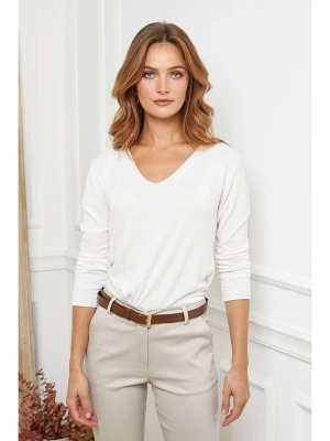 Joséfine Wełniany sweter "Abi" w kolorze białym rozmiar: S