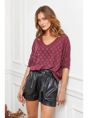 Joséfine Wełniany sweter "Lolita" w kolorze bordowym rozmiar: S