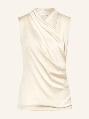 Joseph Ribkoff Bluzka Bez Rękawów Z Mieszanki Materiałów beige