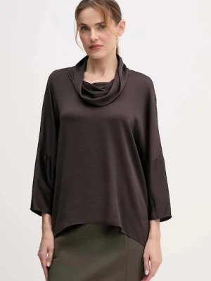 Joseph Ribkoff bluzka damska kolor brązowy gładka 254217