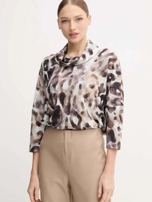 Joseph Ribkoff bluzka damska kolor brązowy wzorzysta 254033
