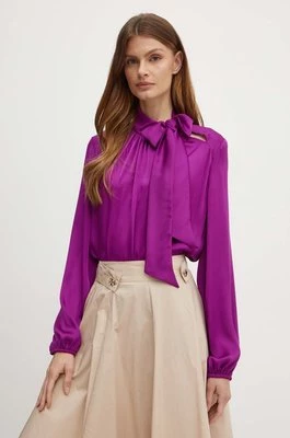 Joseph Ribkoff bluzka damska kolor fioletowy gładka 243022