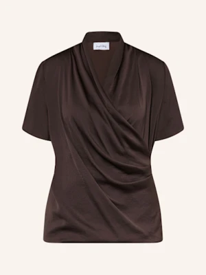 Joseph Ribkoff Bluzka Z Mieszanki Materiałów braun