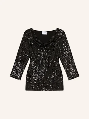 Joseph Ribkoff Bluzka Z Mieszanki Materiałów schwarz