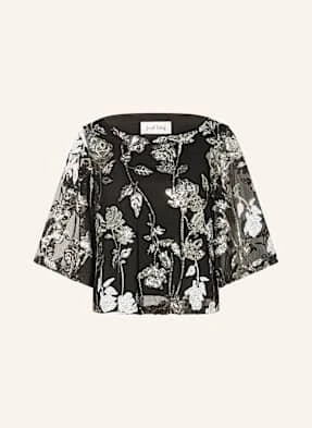 Joseph Ribkoff Bluzka Z Siateczki Z Cekinami I Rękawami 3/4 schwarz