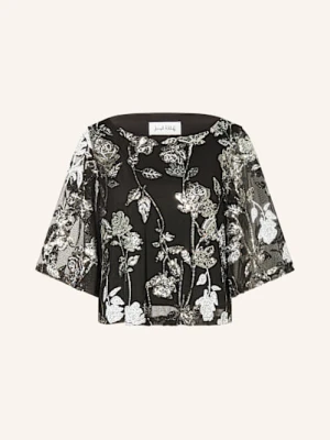 Joseph Ribkoff Bluzka Z Siateczki Z Cekinami I Rękawami 3/4 schwarz