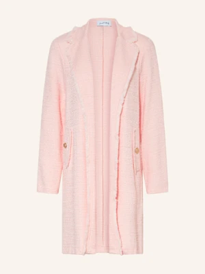 Joseph Ribkoff Długi Blezer Z Bouclé rosa