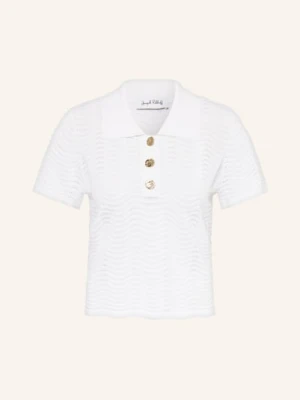 Joseph Ribkoff Dzianinowa Koszulka Polo weiss