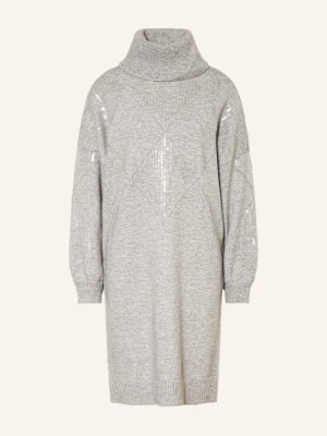 Joseph Ribkoff Dzianinowa Sukienka Z Cekinami grau
