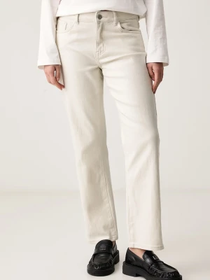 Joseph Ribkoff jeansy straight damskie beżowy