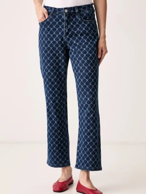 Joseph Ribkoff jeansy straight damskie granatowy