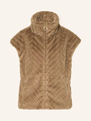 Joseph Ribkoff Kamizelka Ze Sztucznego Futra braun