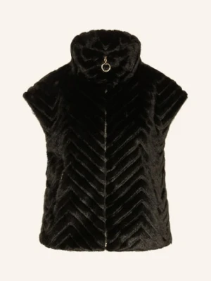 Joseph Ribkoff Kamizelka Ze Sztucznego Futra schwarz