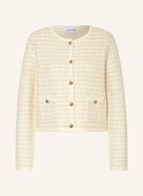 Joseph Ribkoff Kardigan Z Błyszczącą Przędzą I Cekinami beige