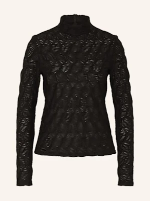 Joseph Ribkoff Koszulka Z Długim Rękawem Z Siateczki schwarz