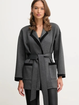 Joseph Ribkoff legginsy lounge z domieszką wełny damski kolor szary 253223