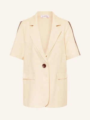 Joseph Ribkoff Marynarka Z Lnu beige