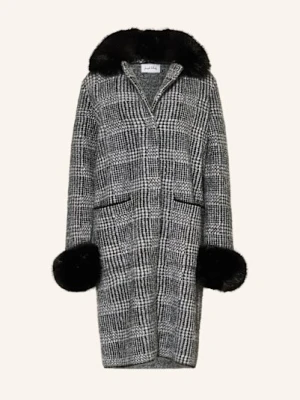 Joseph Ribkoff Płaszcz Z Odpinanym Sztucznym Futrem schwarz