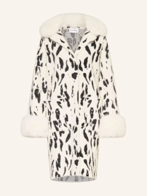 Joseph Ribkoff Płaszcz Z Odpinanym Sztucznym Futrem weiss