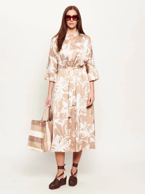 Joseph Ribkoff Satynowa sukienka z paskiem
