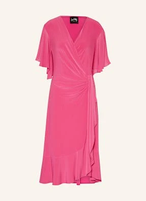 Joseph Ribkoff Signature Sukienka Koktajlowa W Stylu Kopertowym pink