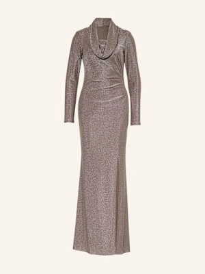 Joseph Ribkoff Signature Sukienka Wieczorowa Z Błyszczącą Przędzą braun