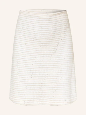 Joseph Ribkoff Spódnica Bouclé Z Błyszczącą Przędzą I Cekinami weiss