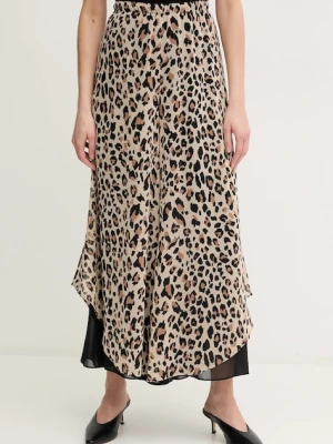 Joseph Ribkoff spodnie damskie kolor beżowy fason culottes high waist 252156