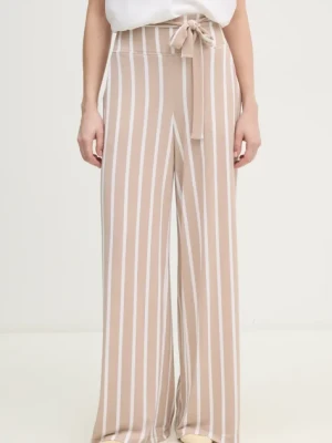 Joseph Ribkoff spodnie damskie kolor beżowy proste high waist 241135S25