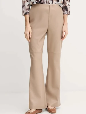 Joseph Ribkoff spodnie damskie kolor beżowy proste high waist 254044