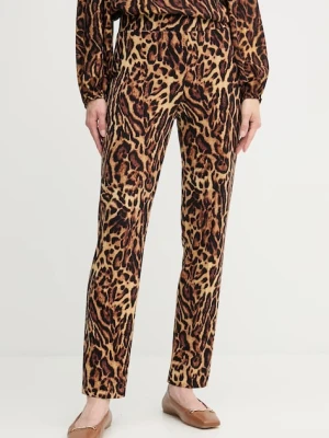 Joseph Ribkoff spodnie damskie kolor brązowy dopasowane high waist 253269