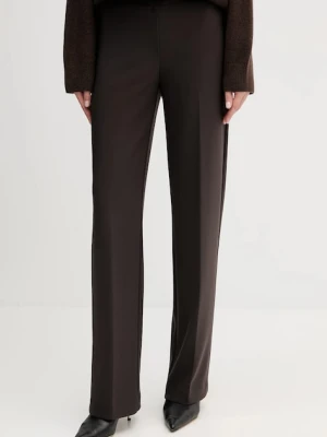 Joseph Ribkoff spodnie damskie kolor brązowy proste high waist 153088F25